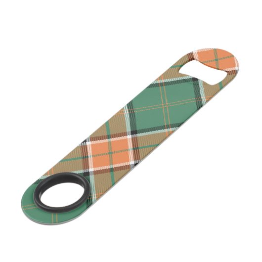 Clan Pollock Tartan Bar Key Speed Flessenopener (Achterkant Gekanteld)