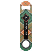 Clan Pollock Tartan Bar Key Speed Flessenopener (Voorkant)