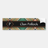 Clan Pollock Tartan Bumpersticker (Voorkant)