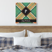 Clan Pollock Tartan Canvas Afdrukken (Insitu (Slaapkamer))