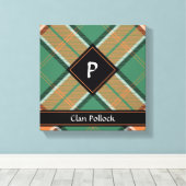 Clan Pollock Tartan Canvas Afdrukken (Insitu (Houten vloer))