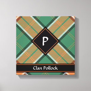 Clan Pollock Tartan Canvas Afdrukken