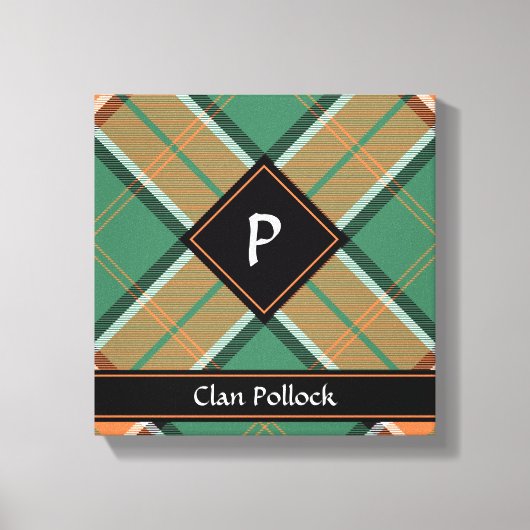Clan Pollock Tartan Canvas Afdrukken (Voorkant)