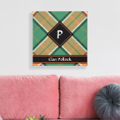 Clan Pollock Tartan Canvas Afdrukken (Insitu (Woonkamer))