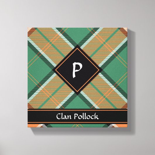 Clan Pollock Tartan Canvas Print (Voorkant)