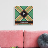 Clan Pollock Tartan Canvas Print (Insitu (Woonkamer))