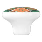 Clan Pollock Tartan Ceramic Knob Keramische Knop (Zijkant)