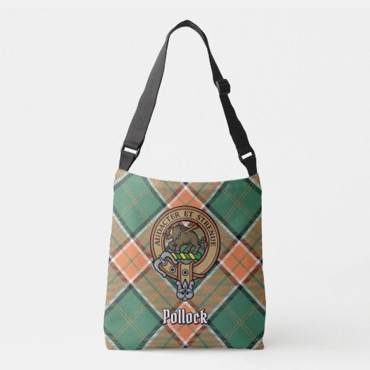 Clan Pollock Tartan Crossbody Bag Tas (Voorkant)