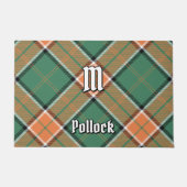 Clan Pollock Tartan Doormat Deurmat (Voorkant)