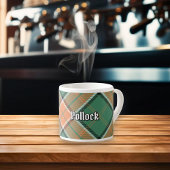 Clan Pollock Tartan Espresso Cup Espresso Kop