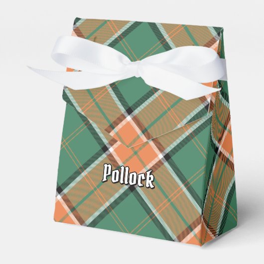Clan Pollock Tartan Favor Box Bedankdoosjes (Voorkant Zijde)