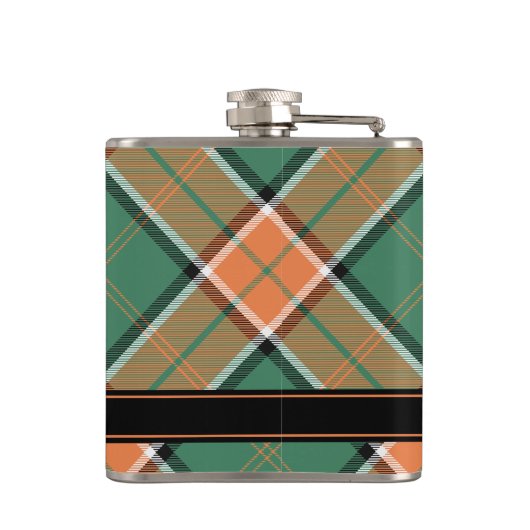 Clan Pollock Tartan Flask Heupfles (Achterkant)