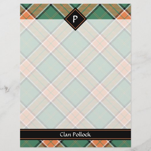 Clan Pollock Tartan Flyer (Achterkant)