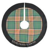 Clan Pollock Tartan geborsteld Polyester Tree Skir Kerstboom Rok (Voorkant)