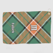 Clan Pollock Tartan Golf Towel Golfhanddoek (Horizontaal)