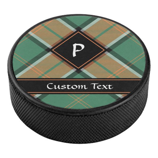Clan Pollock Tartan Hockey Puck (3/4)