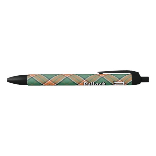Clan Pollock Tartan Ink Pen (Bovenkant)