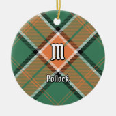 Clan Pollock Tartan Keramisch Ornament (Voorkant)