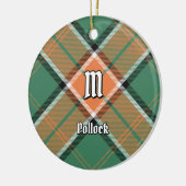 Clan Pollock Tartan Keramisch Ornament (Links)
