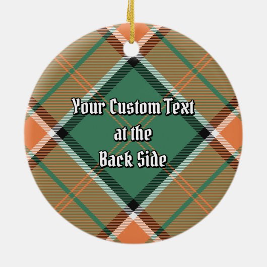 Clan Pollock Tartan Keramisch Ornament (Achterkant)