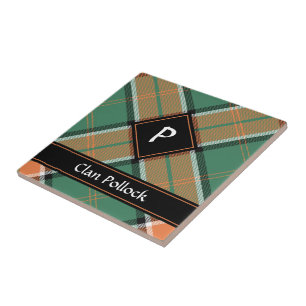 Clan Pollock Tartan Keramische Tegel Tegeltje
