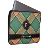 Clan Pollock Tartan-laptophoes Laptop Sleeve (Voorkant Rechts)