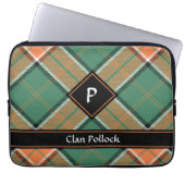 Clan Pollock Tartan-laptophoes Laptop Sleeve (Voorkant)