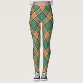 Clan Pollock Tartan Leggings (Voorkant)