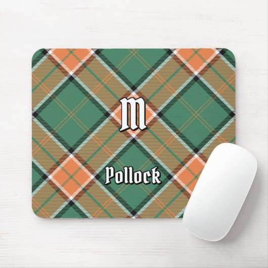 Clan Pollock Tartan Muismat (Met muis)