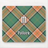 Clan Pollock Tartan Muismat (Voorkant)