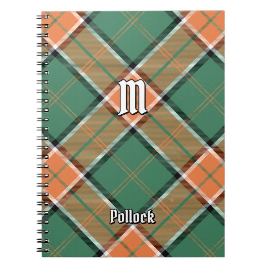 Clan Pollock Tartan Notitieboek (Voorkant)