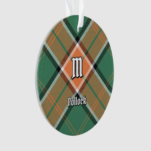 Clan Pollock Tartan Ornament (voorkant)