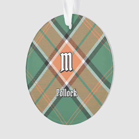 Clan Pollock Tartan Ornament (voorkant)