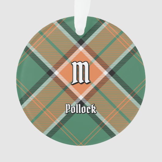 Clan Pollock Tartan Ornament (voorkant)