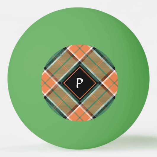 Clan Pollock Tartan Ping Pong Ball (Voorkant)