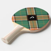 Clan Pollock Tartan Ping Pong Paddle Tafeltennisbatje (Voorkant Gekanteld)