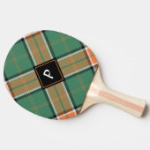 Clan Pollock Tartan Ping Pong Paddle Tafeltennisbatje (Zijkant)