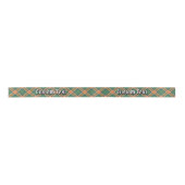 Clan Pollock Tartan Satin Ribbon Satijnen Lint (Voorkant)