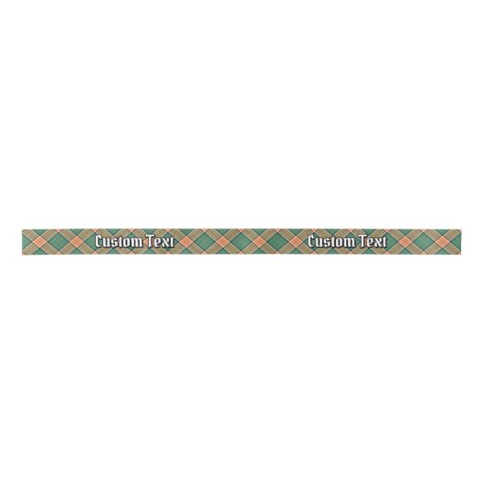 Clan Pollock Tartan Satin Ribbon Satijnen Lint (Voorkant)