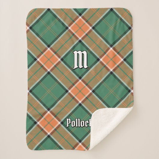 Clan Pollock Tartan Sherpa Blanket Sherpa Deken (Voorkant)