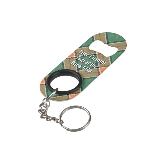 Clan Pollock Tartan Sleutelhanger Bottle Open Mini Flessenopener (Achterkant Gekanteld)