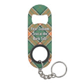 Clan Pollock Tartan Sleutelhanger Bottle Open Mini Flessenopener (Achterkant)