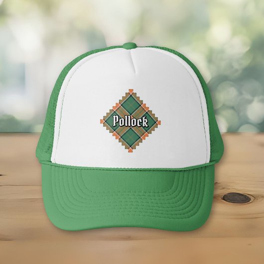 Clan Pollock Tartan Trucker Hat Pet