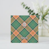 Clan Pollock Tartan Uitnodiging (Staand voorkant)