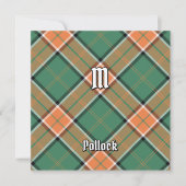 Clan Pollock Tartan Uitnodiging (Voorkant)