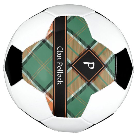 Clan Pollock Tartan Voetbal (Gedraaid)