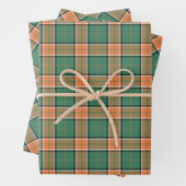 Clan Pollock Tartan Wrapping Paper Sheets (In situ)