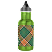 Clan Pollock-wapen boven tartan Waterfles (Rechts)