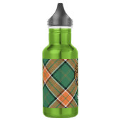Clan Pollock-wapen boven tartan Waterfles (Links)