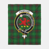 Clan Primrose Tartan Pset Fleece Deken (Voorkant)